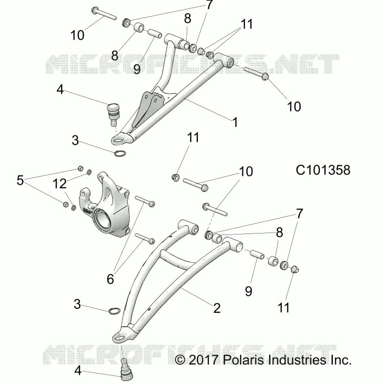 FRONT SUSPENSION A-ARMS
