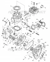 CRANKCASE AND ZYLINDER (400) XPRESS 400 W969540 (4935923592D011)
