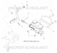 BREMSES, PEDAL AND MASTER CYLINDER
