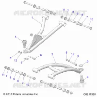 FRONT SUSPENSION A-ARMS