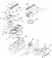 CYLINDER   MANIFOLD SLT 700 B964166 AND INTL. SLT 700 I964166 (4933923392B014)