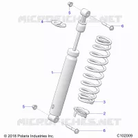 SUSPENSION, FRONT SHOCK