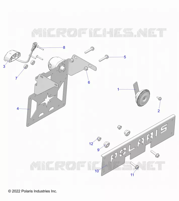 ELEKTRIC, HORN, AND LICENSE PLATE LIGHT
