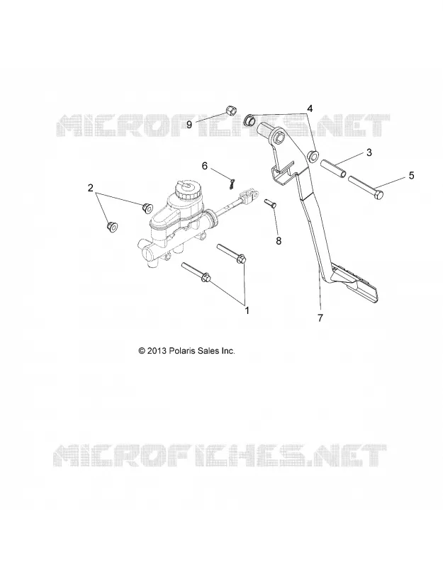 BREMSES, PEDAL AND MASTER CYLINDER MOUNTING