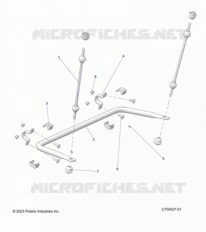 SUSPENSION, REAR STABILISATORSTANGE