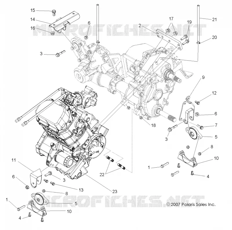 MOTOR, Getriebelagerung