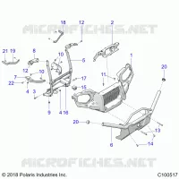 FRONTSTOSSSTANGE AND MOUNTING