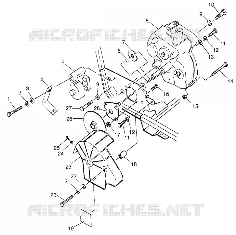 GETRIEBEGEHÄUSE   BREMSE MOUNTING