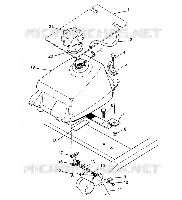 TANK ASSEMBLY Sport 400L W948540 (4927232723A011)