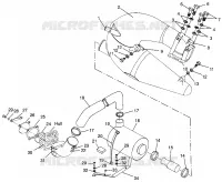 ABGASSYSTEM SL 900 B964291 and  Intl. SL 900 I964291 (4935583558B005)
