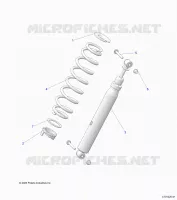 SUSPENSION, REAR SHOCK MOUNTING