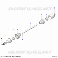 ANTRIEB, REAR DRIVE SHAFT 