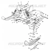 FRONT SUSPENSION AND SKI ULTRA TOURING 0975378 AND EUROPEAN ULTRA TOURING E (4938133813B006)