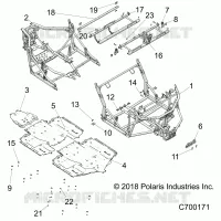 CHASSIS, MAIN FRAME AND SKID PLATES