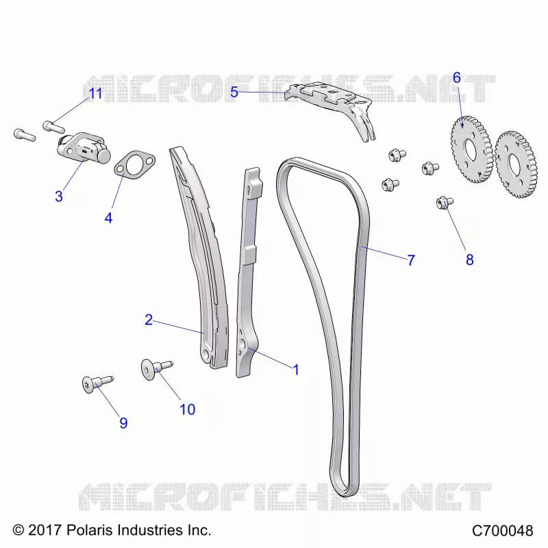 CAM CHAIN AND TENSIONER