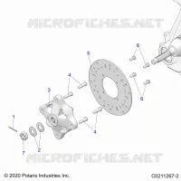 FRONT SUSPENSION HUB AND BRAKE DISC