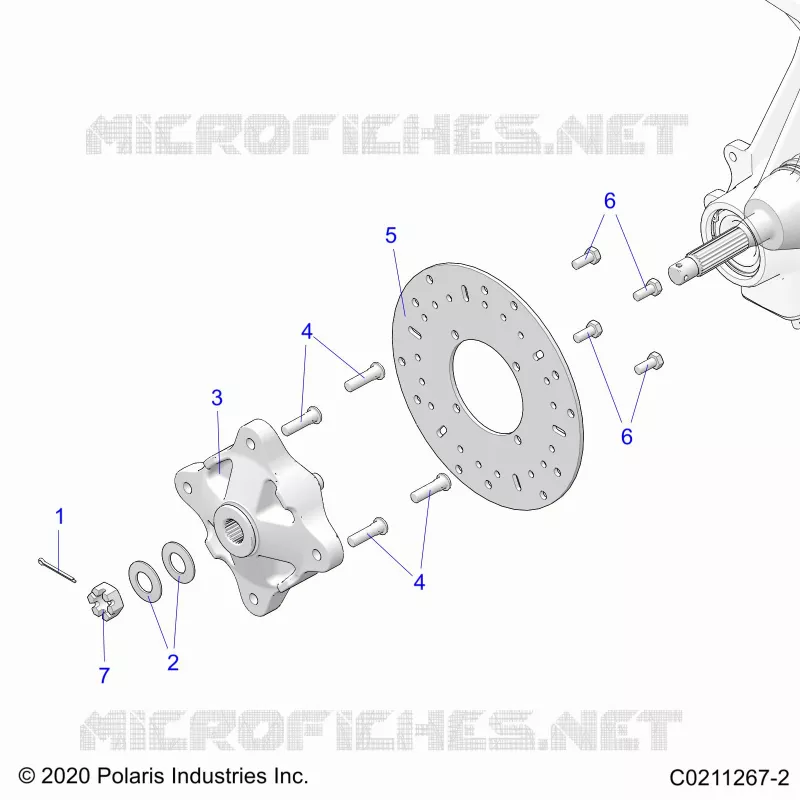 FRONT SUSPENSION HUB AND BRAKE DISC