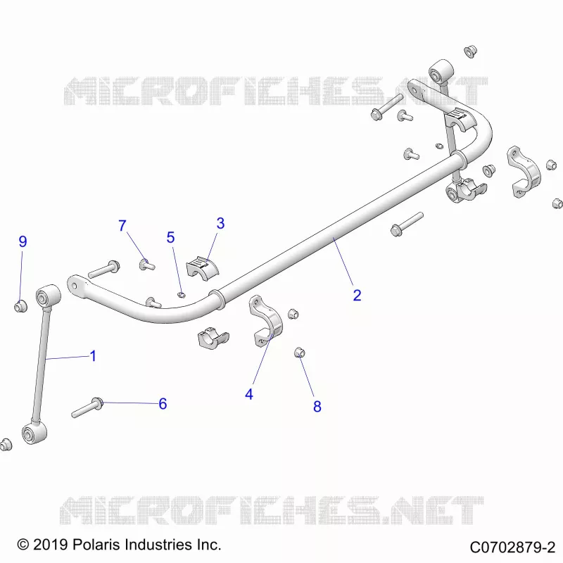 SUSPENSION, REAR STABILISATORSTANGE