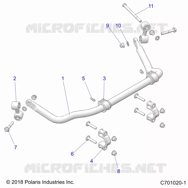 SUSPENSION, REAR STABILISATORSTANGE