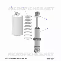SUSPENSION, FRONT SHOCK TRACK