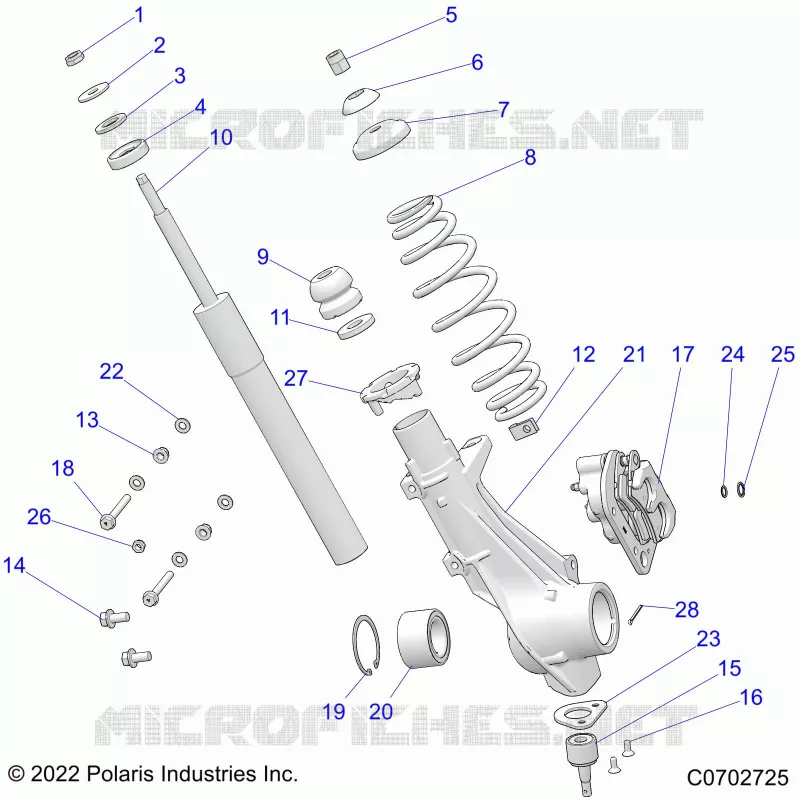 SUSPENSION, FRONT STRUT