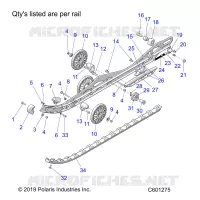 SUSPENSION, RAIL, LH/RH