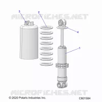 SUSPENSION, FRONT SHOCK TRACK