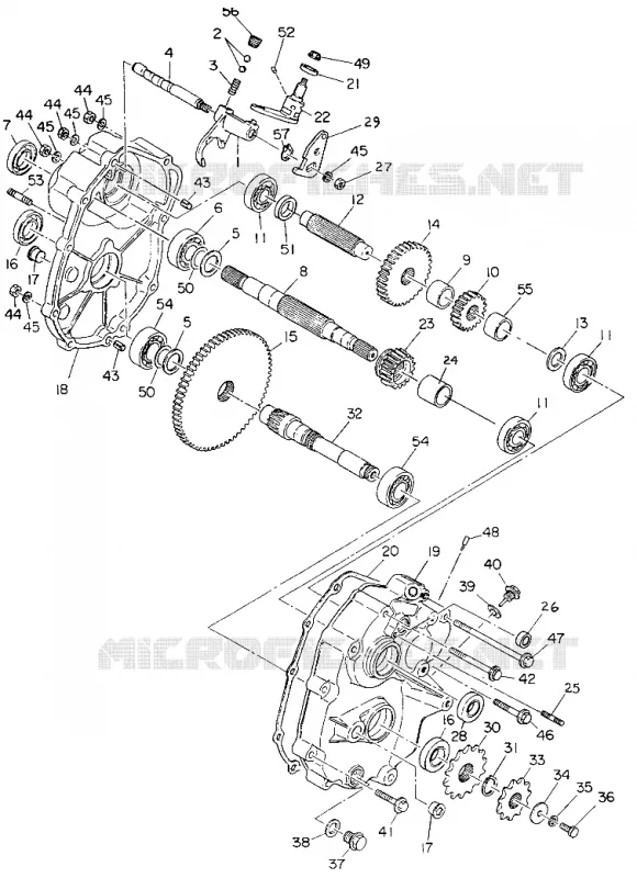GETRIEBEGEHÄUSE ASSEMBLY Norwegian 350 4X4 (4922912291037A)