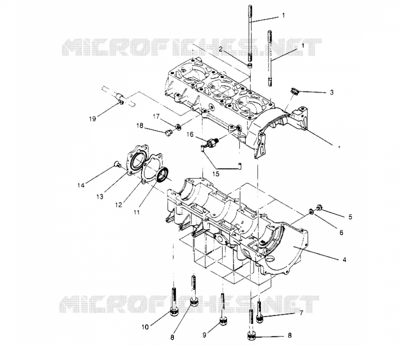CRANKCASE ASSEMBLY  RXL 0956768 (4930783078C007)