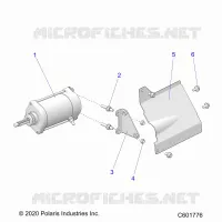 ANLASSER MOTOR/SHIELD