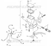 KONTROLLEN-MASTER CYLINDER/BREMSE LINE TRAIL BLAZER W98BA25C (4945464546B008)