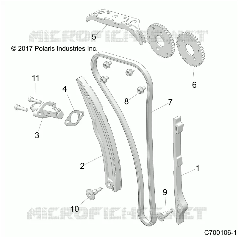 CAM CHAIN AND TENSIONER