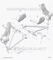 SUSPENSION, A-ARM AND STREBE MOUNTING