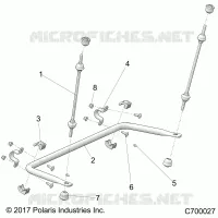 SUSPENSION, REAR STABILISATORSTANGE