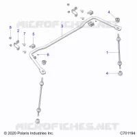 SUSPENSION, REAR STABILISATORSTANGE