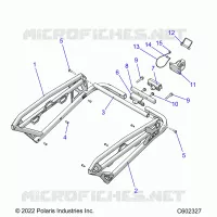 CHASSIS, REAR RACK AND HITCH