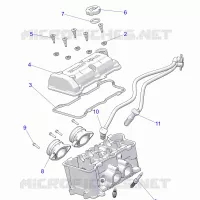 ENGINE, THROTTLE BODY AND VENTILDECKEL