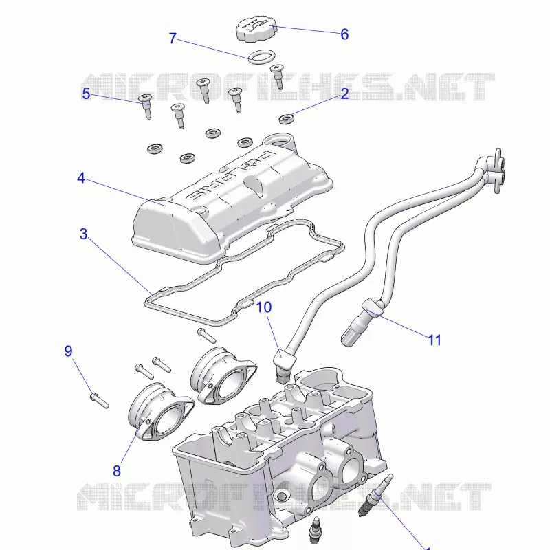 ENGINE, THROTTLE BODY AND VENTILDECKEL