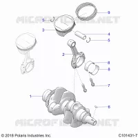 ENGINE, KURBELWELLE AND PISTON