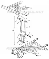 HINTER SPREIZE STABILISATOR BIG BOSS 6X6 400L W97AE38A (4940814081C013)