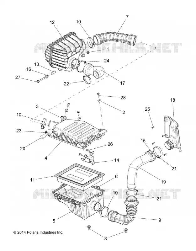 MOTOR, LUFTEINLASS