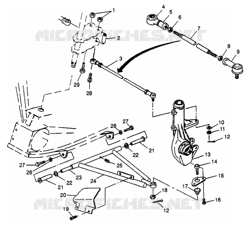 Querlenkern Scrambler 400L W97BC38C (4939893989B010)