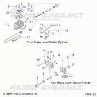 BRAKES, BRAKE LEVERS AND MASTER CYLINDERS
