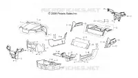 HAUBE, BUMPERS, PANELS, FLOOR AND RACK