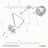 ENGINE, ENGINE, GENERATOR, FAN AND BELT- R20RRED4F1/N1/SD4C1 (C700414)