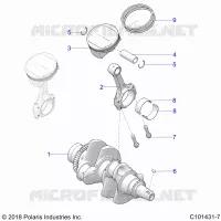 ENGINE, KURBELWELLE AND PISTON