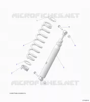 SUSPENSION, REAR SHOCK MOUNTING