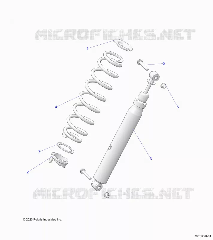 SUSPENSION, REAR SHOCK MOUNTING
