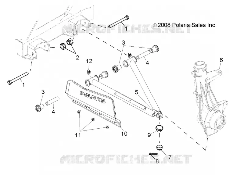 SUSPENSION, A-ARM and STREBE MOUNTING