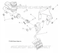 BREMSES, PEDAL AND MASTER CYLINDER MOUNTING